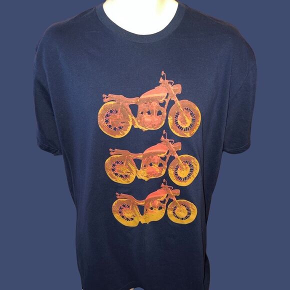Factory Effex Apparel Navy Motorcycle T Shirt Size XL #104 - Picture 2 of 6